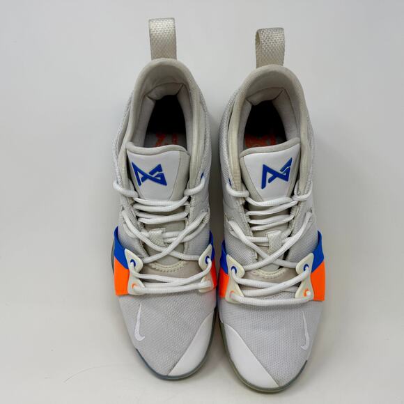 Nike PG2 'The Bait' Paul George Mens Sz 13 OKC White Blue Basketball Shoes S1537 - Picture 14 of 16